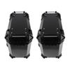 2PCS Motorcycle Side Box 35L Large Capacity Aluminum Alloy Hard Saddlebag with   Lock and Handle Replacement for  