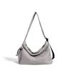 Shoulder nylon large-capacity shopping bag simple solid color portable cloth bag casual versatile messenger bag bag female