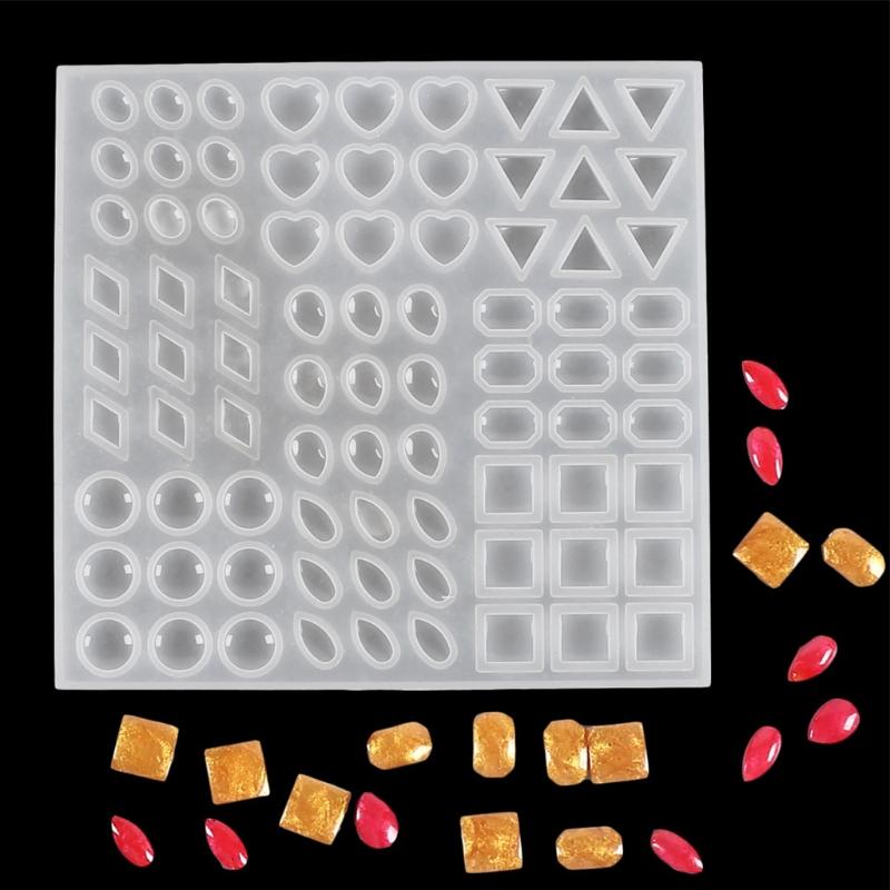 Molds for Casting Resin Heart Shaped Round Square Oval Rhombus for Triangle Square Polygon Drop Shape Mold for Home Deco