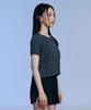 OFFGRID W Coulier Askin Crop Short Sleeve T-Shirt - Charcoal