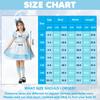 Harsever Alice Cosplay Maid Set and Cute for Cultural School Birthday Commemorative and Halloween Costume, Kids' Outfit, 4-Piece (Dress, Apron,