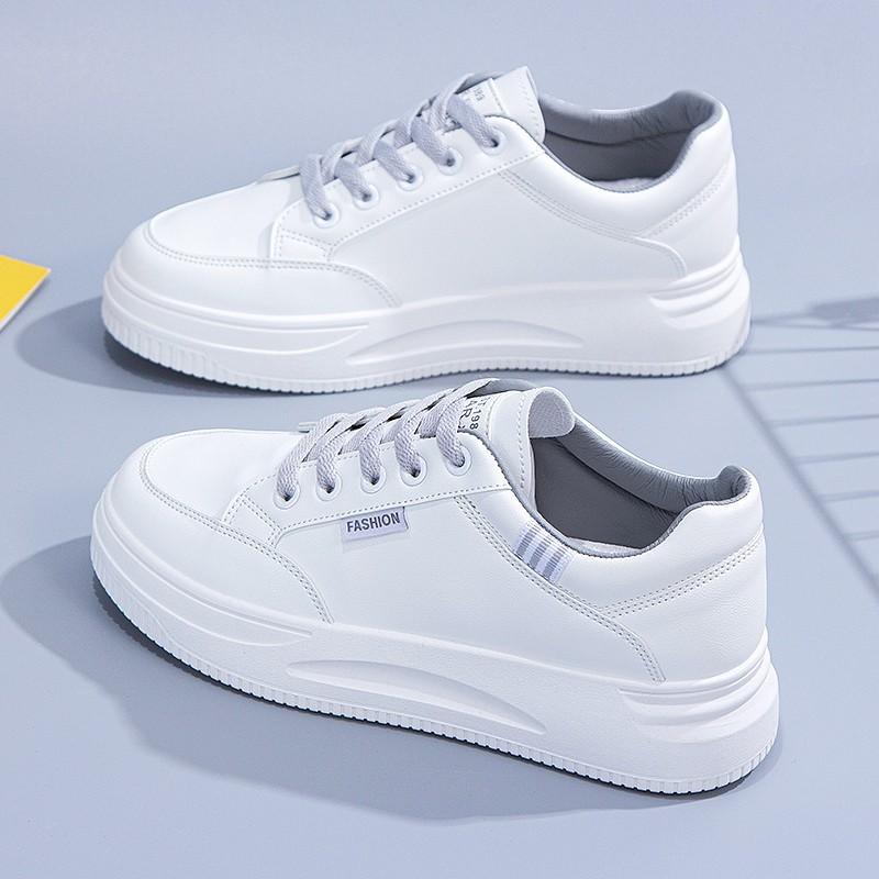Little White Shoes Women's Autumn and Winter New Student Versatile Thick-soled Niche White Shoes Casual Soft Baseplate Shoes