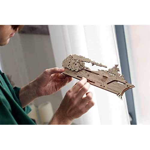 UGEARS Neptun-Mission 3D-Holzpuzzle – mechanischer Holzmodellbausatz zum Bauen