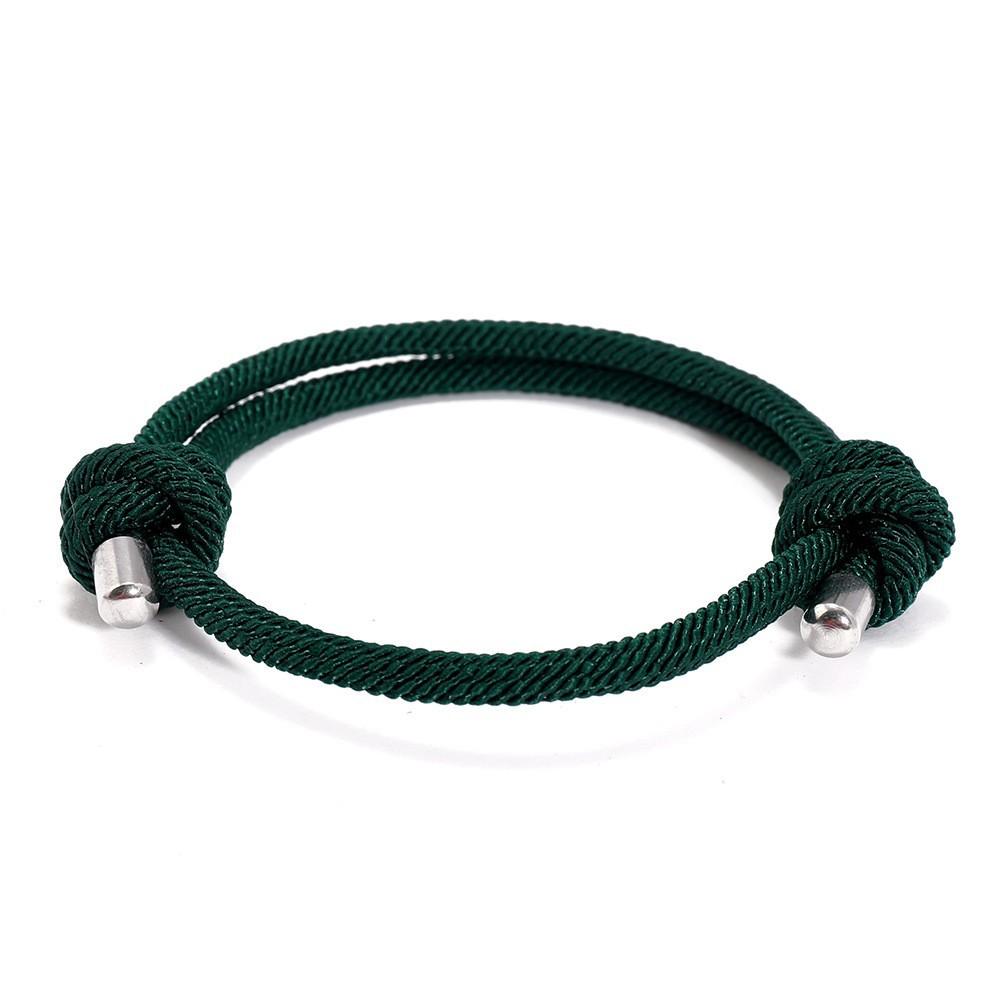 

Couple Bracelet Adjustable Handmade Braided Bracelet Zodiac Year Red String Woven Milan DIY Creative Bracelet темно-зелений колір