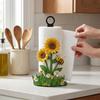 Animal Flower Pattern Floral Paper Towel Holder 2D Flat Tissue Holder  Apartment