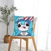 Virtual Singer Mesmerizer Kasane Teto Square Pillow Case Kawaii Cushion Cover Zippered Decorative Pillowcover for Sofa 40x40cm