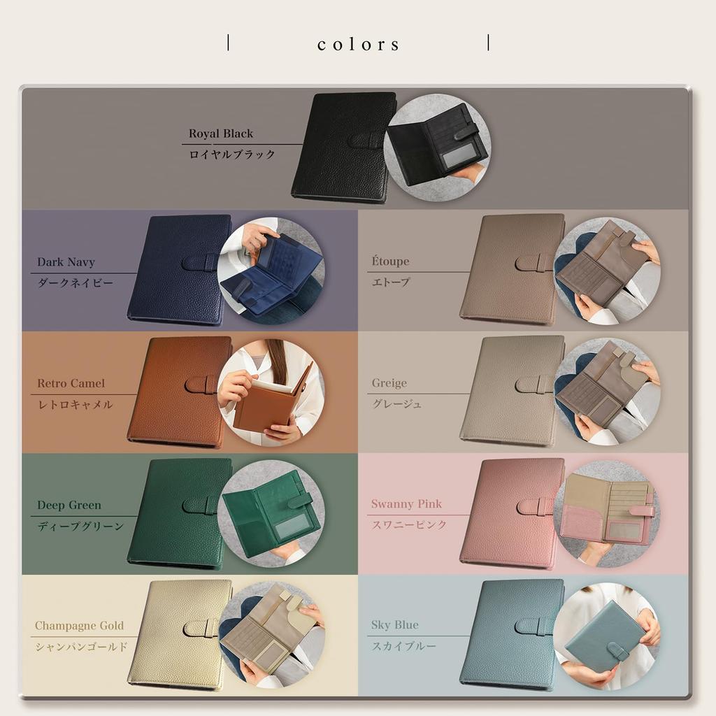 Medisinsk boketui i ekte skinn med penn Stor Håndbok for mor og barn Organiserer alt ditt Perfekt for sykehus Lommebok for menn og Gave