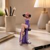 Seated Woman Figurine Static Resin Miniature Realistic for Collectors