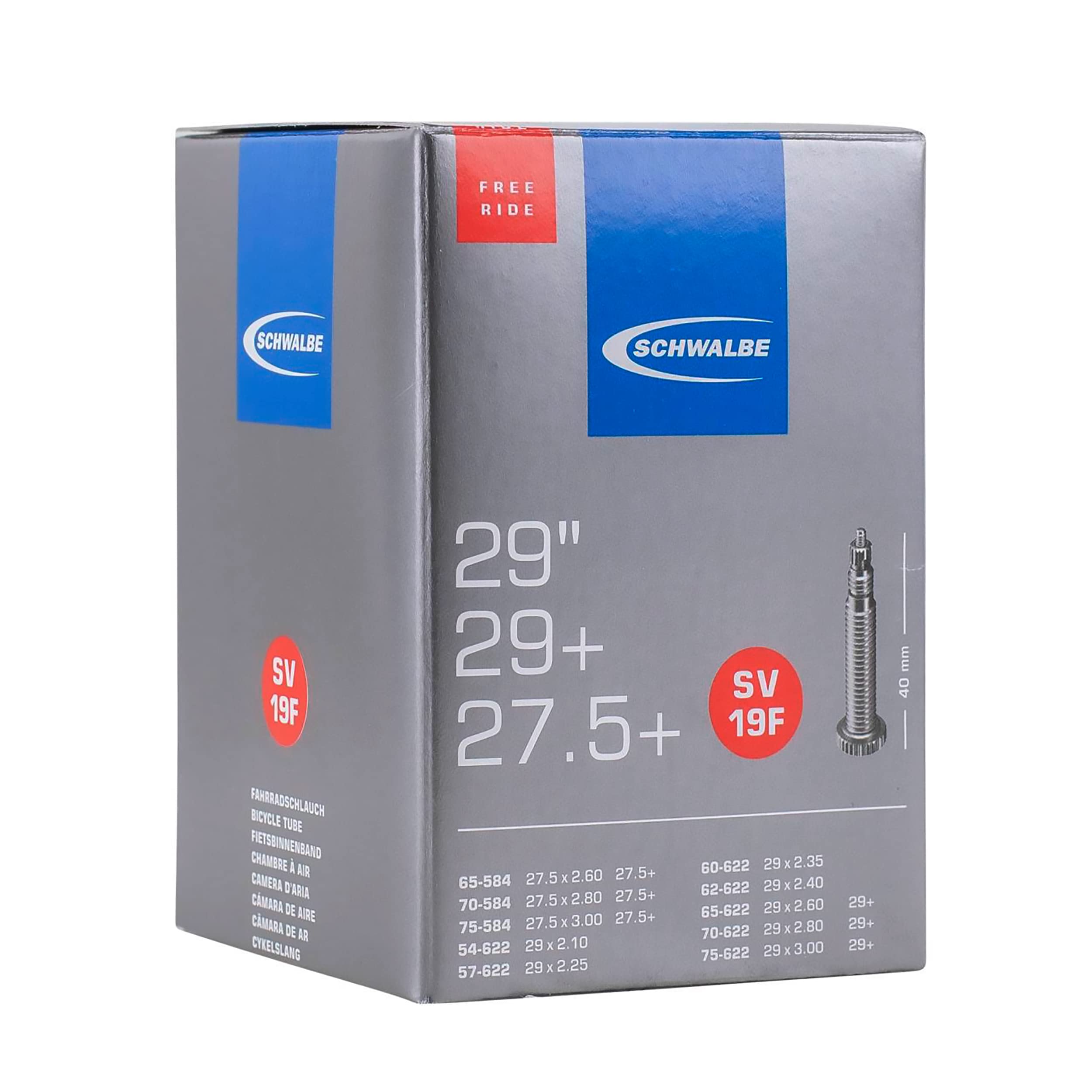 

Schwalbe tube Presta style 40mm valve 10400323 [Genuine product] 29x2.10/3.00 27.5x2.60/3.00 19F-SV 29x2.10/3.00, 27.5x2.60/3.00