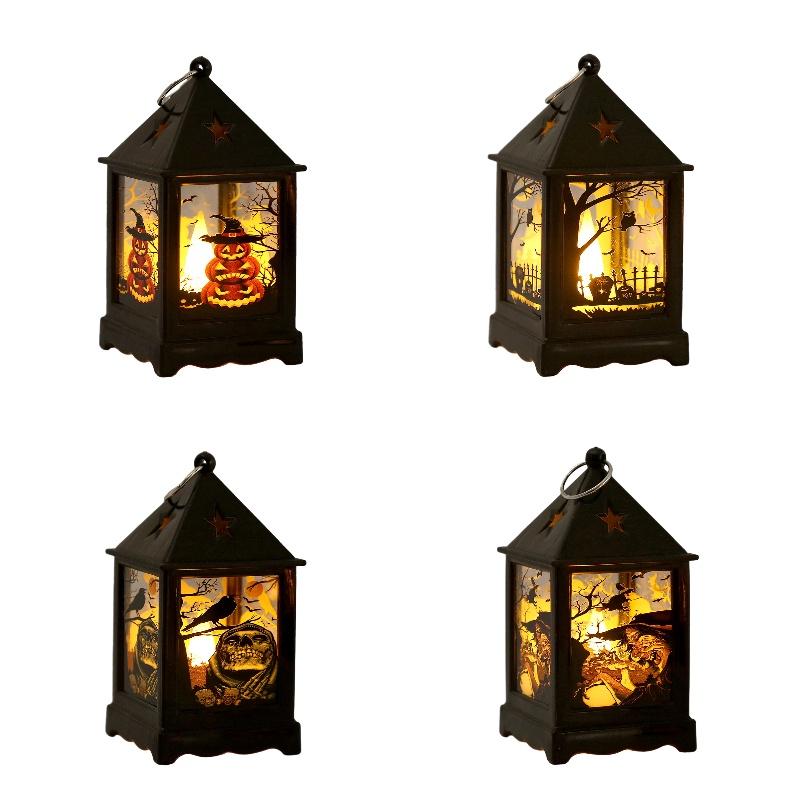 Halloween Themed Led Portable Pumpkin Light Unique Gift Idea For Children And Toddlers European Style Decorative Lamp