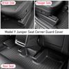 Underseat Protector Seat Track Cover for Tesla Model Y Juniper 2025 2026 Seat Slide Rail Pad Anti-Kick Corner Guards Accessories