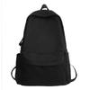 Backpack Unprinted Schoolbag Female College Student Large Capacity Simple Solid Color Backpack Class Commuter Bag Male