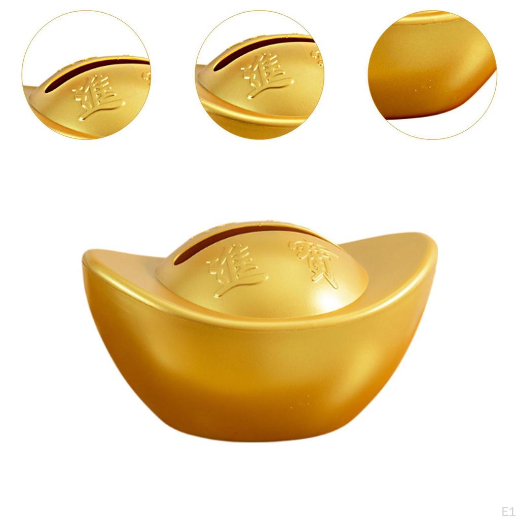 Ingot Yuan Bao Tissue Box Cover Desktop Ornament Dispenser Case for Countertop