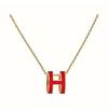 Love Home High-Quality CNC Gold-Plated 'H' Choker Necklace - Available In Rose Gold, White, Milk Tea Colors & Various Sizes