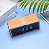 Bluetooth Audio Electronic Clock Wireless Charging Clock Smart Bluetooth Digital Clock Creative Wooden Speaker Alarm Clock