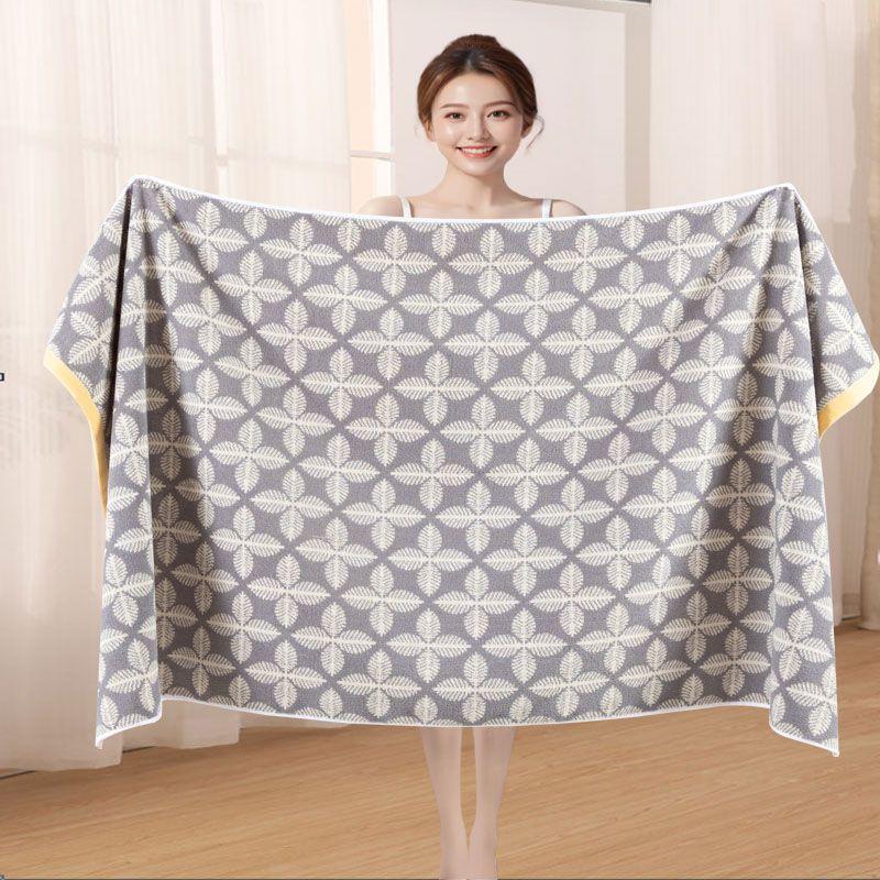Dandelion pattern bath towel adult cotton soft absorbent men and women special bath wrap large towel household items