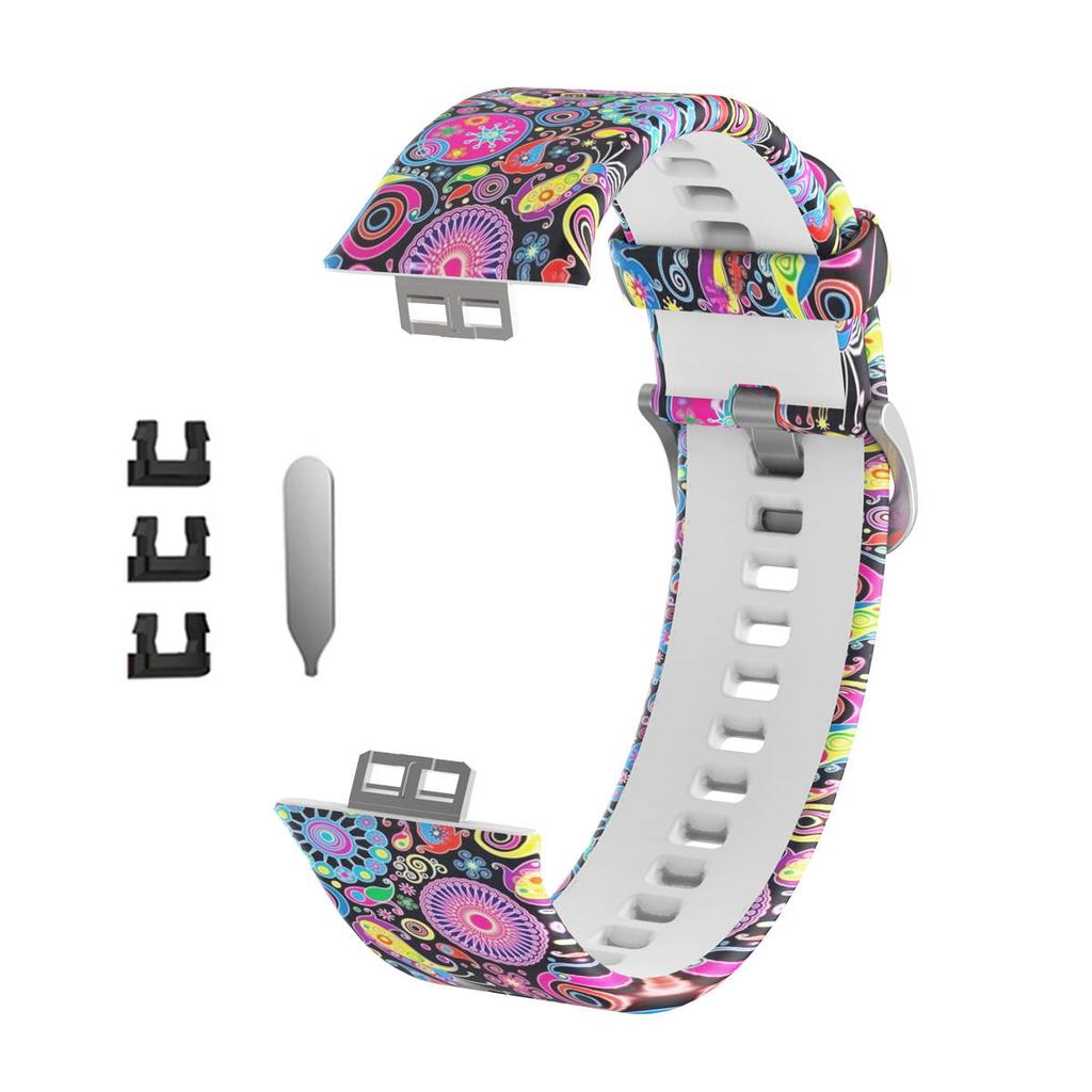 Band For Huawei Watch Fit Strap Smart Silicone Watchband Wristband Watch Fit Special Edition Bracelet Printing Accessories Sport