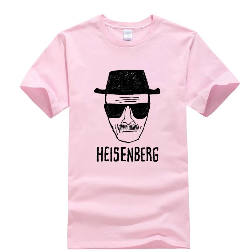 Men Fashion Casual Top Quality Short Sleeve 100 Cotton Loose Heisenberg PrintedTshirt Casual Mens Tshirt Cool Summer Men Tops