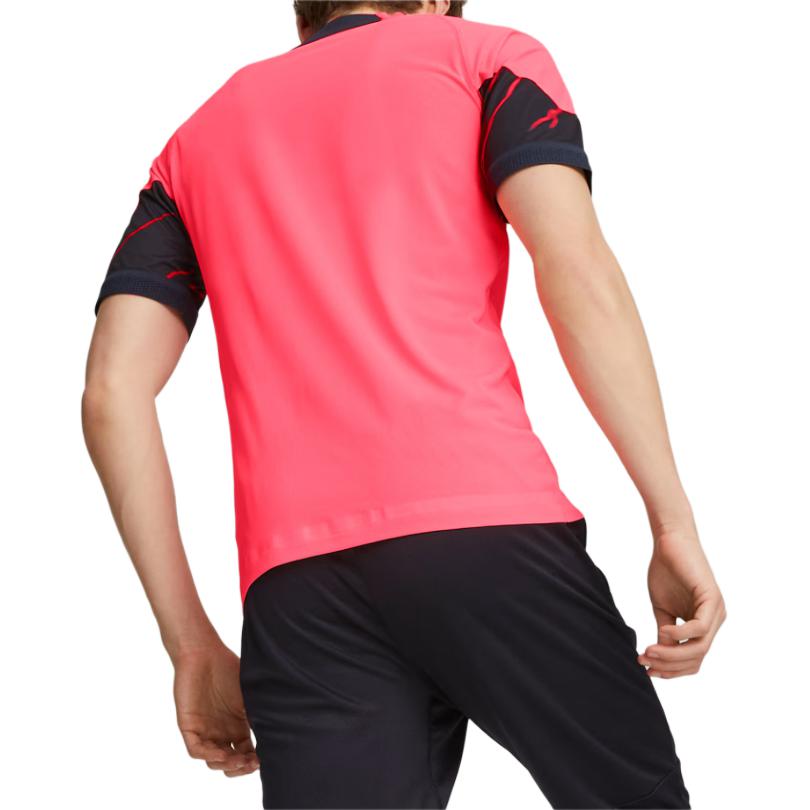 Puma 2023-24 Manchester City Pro Training Shirt Color Block Comfortable Casual Short Sleeve Football Jersey Men Tops Pink 772877-17