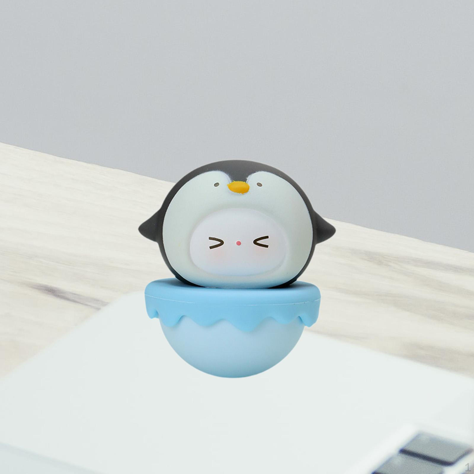 

Animal-shaped Decompression Toy Animal Resin Doll Cute Wobbling Pressure-relief for Birthday Black and White