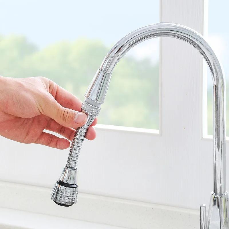 Dual Mode Adjustable For Kitchen 360 Degree Rotation Water Tap Nozzle Extended Extension Water Saving Bubbler Shower Diffuser
