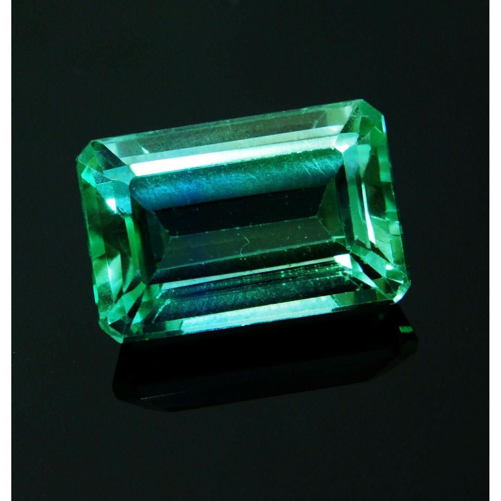 CERTIFIED 10.00 Ct Amazing Green Tourmaline Emerald Cut Loose Gemstone Natural A-302