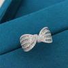 CopperFancy Bow Ring with Dazzling CZ Women Finger Ring Newly Designed Wedding Bands Statement Accessories Jewelry