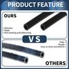 INFINAUTO Silicone Vacuum Tube Hose Black 5ft Automotive Vacuum Line
