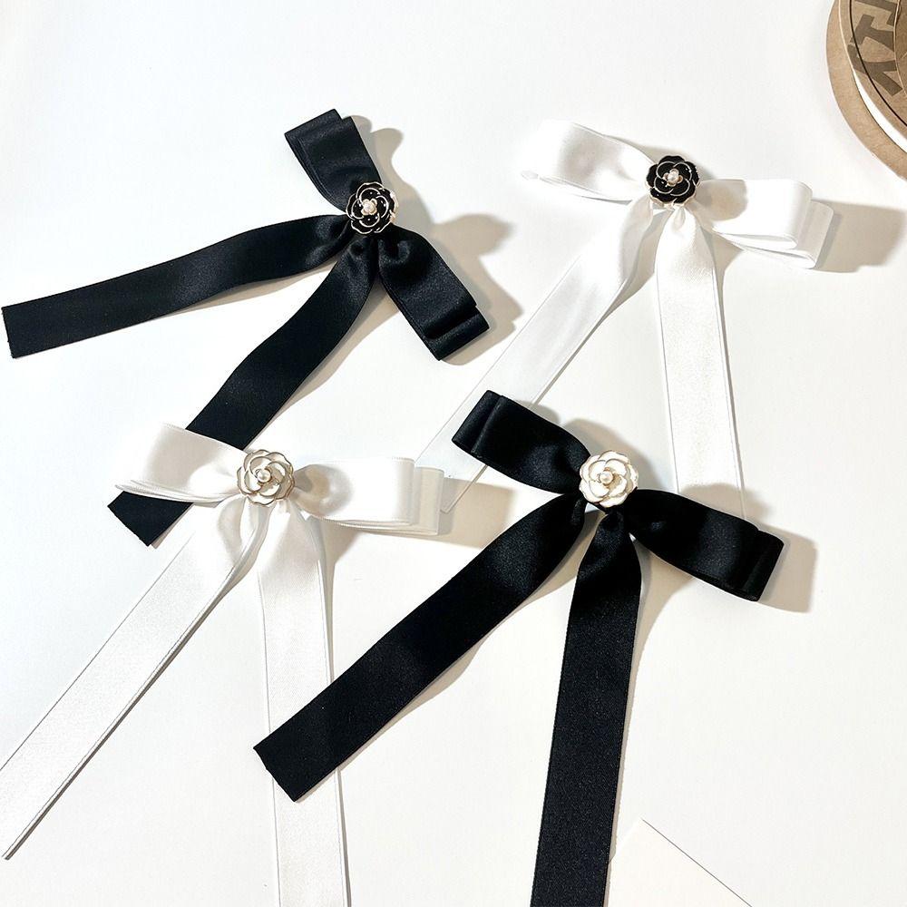 Rhinestone Shirt Brooch Simple Collar Texture Bowknot Accessories Bow Tie  School Student