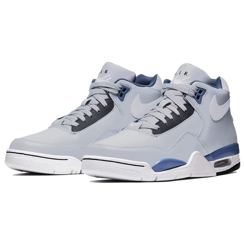Nike Flight Legacy Wolf Grey Mystic Navy Men Sneakers White BQ4212-001