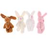 5 pezzi 6 cm mini ciondolo coniglio congiunto coniglietto di peluche per bambola giocattolo bouquet portachiavi