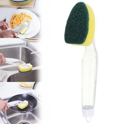Vogue Dishwashing Brush Cleaning Brush Sponge Dish Scrapers  Brushes Cleaning Brush Kitchen Supplies Household Goods Cleaning Products Brush