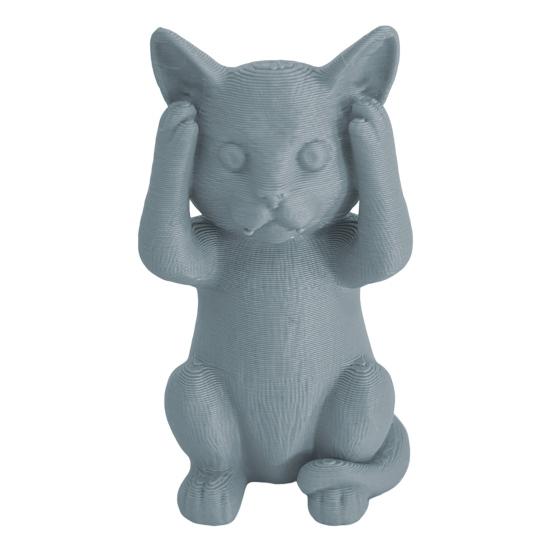 3D-gedruckte Katzenfigur Kätzchen Hören Sprechen Sehen Kein Böses Statue Miniatur Katzenornament Geschenk für Katzenliebhaber zur Schreibtisch-, Regal-, Schrankdekoration