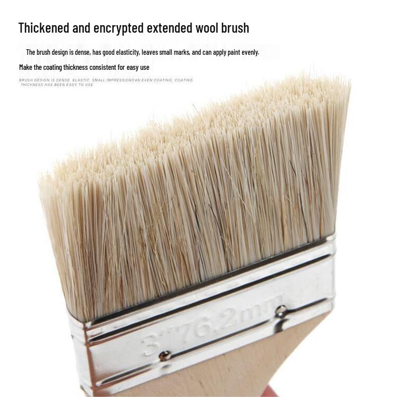 Industrial Pig Bristle Paint Brush, Multi-Size [1STF0]