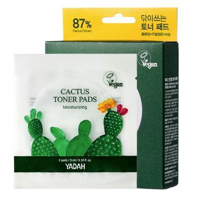 Yada Cactus Toner Pad 2p, 10 Pieces, 1 Set