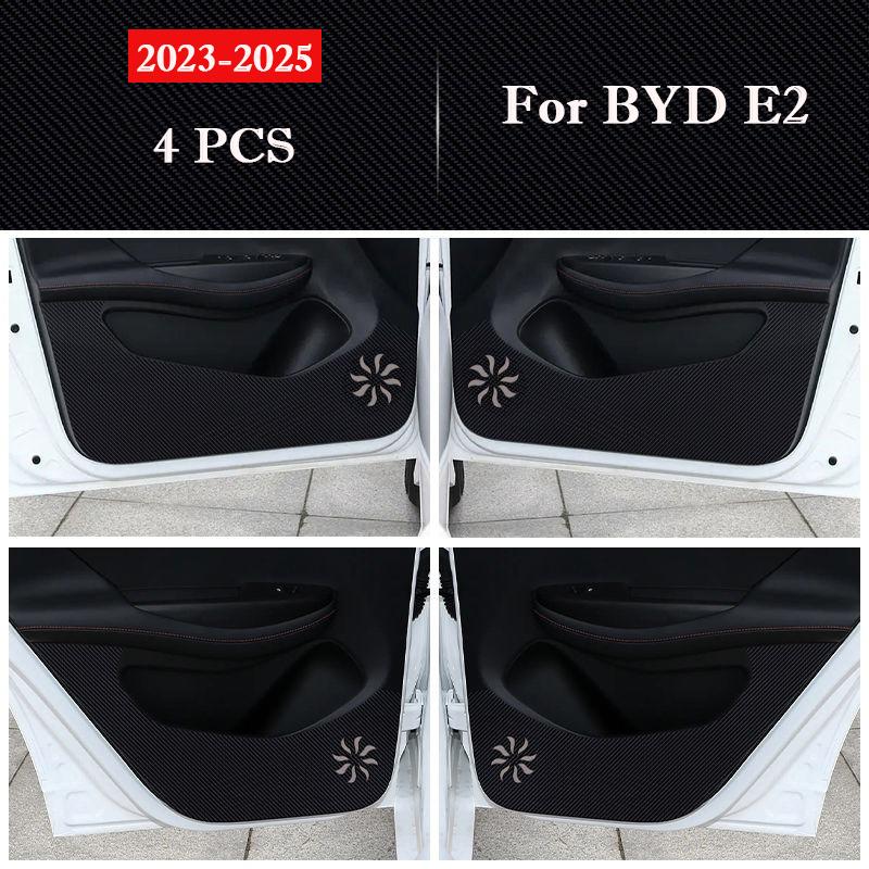 Für BYD E2 2019 - 2026 Auto Tür Anti-Tritt-Matte Leder Innenraumschutz Handschuhfach Anti-Schmutz Dekorationsaufkleber Auto Zubehör