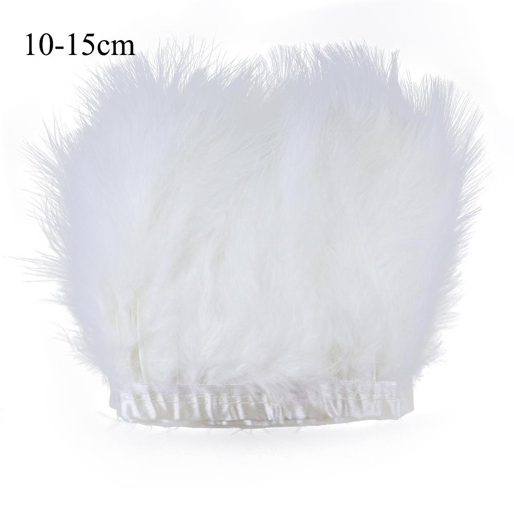 Feather1 Meter Natural Feather Trim Fringe Multi-color White Black Red Ostrich Turkey Feathers for Wedding Dress Decoration DIY Crafts