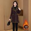 2025 Autumn/Winter Elegant Versatile Woolen Coat – Plus Velvet Thickened Overcoat