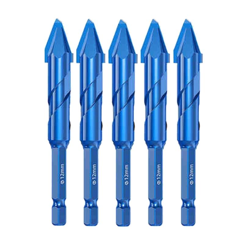 High Hardness Eccentric Drill Precisions Drilling 6/8/10/12mm Glass Tile Ceramic Punching Rock Triangles Drill Bit