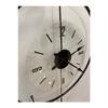 Mattgraue Luxry-Wanduhr aus transparentem Glas, zeitlos, 60 cm, Metall, dekoratives Glas, Luxus-Wanduhr
