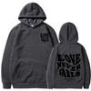 Love Never Fails Print Letter Hoodies Men/Women Sweatshirt Black Autumn Vintage Oversized Harajuku Loose Tops Casual Pullovers