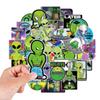 10/50PCS Extraterrestrial Being Stickers Cartoon Graffiti Stickers Water Bottle Laptop Phone Bicycle Luggage Case Skateboard Children Adult Sticker