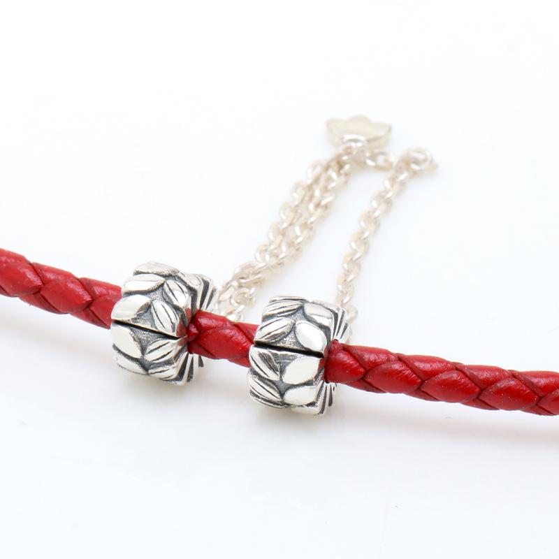 Pan Jia S925 Silver Rice Wheat Ear Safety Chain