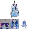 Genshin Impact Kamisato Ayaka Cosplay Costume Wig Flower Dress Hat Halloween