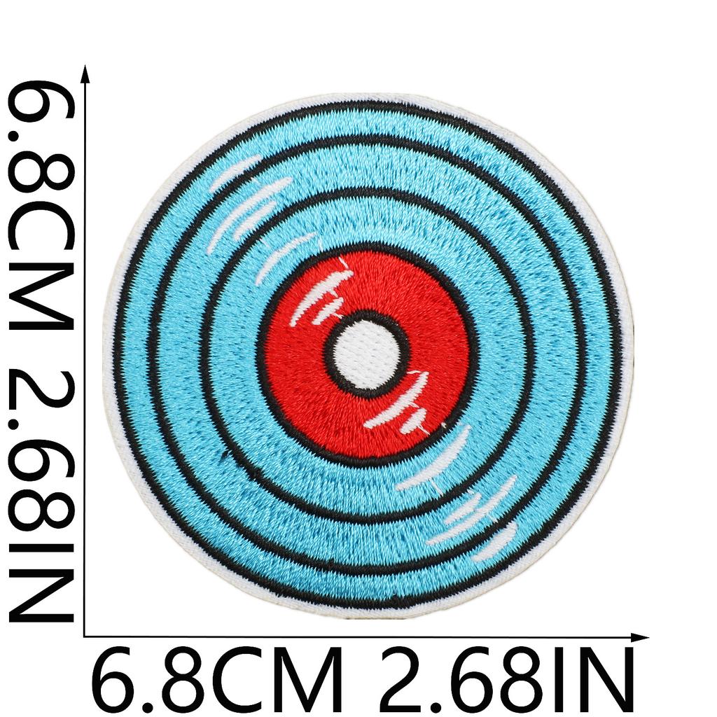 Taylor Cd Embroidery Cloth Sticker Singer Patch Sticker Music Butterfly Disc Computer Embroidery Chapter Bag Decoration Skirt Embroidery Label