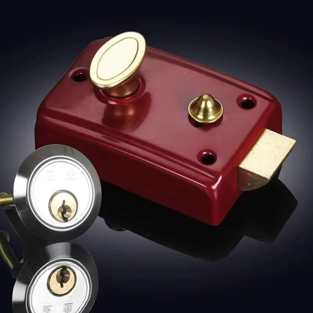 Single Cylinder Heavy Duty Lock Iron Security Door Lock Anti-theft Door Lock Bedroom Security