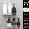 No-Drill Corner Bathroom Storage Shelf - Wall-Mounted Vanity Organizer Rack