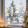 Christmas Snowflake Static Cling Window Stickers for Glass and Wall Decor