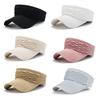 New Women Hollow Out Knit Dome Bucket Hat Wide Brim Foldable Beach Caps Summer Sun Hat Outdoor Baseball Cap