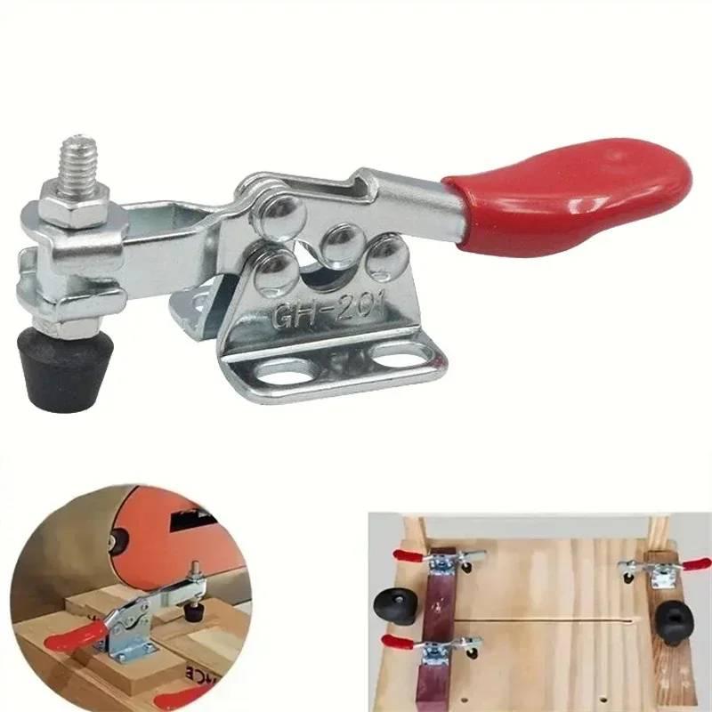 

Horizontal Quick Clamp Workholding Clamp Chuck Gh-201 Woodworking Engraving Machine Compressor 27Kg Vertical Toggle Clamp срібний